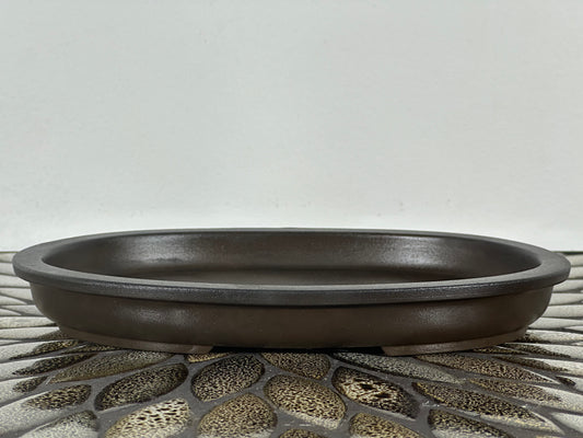Preowned Japanese Bonsai Pot has Stamps - 9” By 6.5”