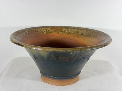 New Japanese Tokoname Glazed Round Bonsai Pot Tosikazu - 12” By 6”