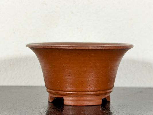 New Japanese Tokoname Unglazed Round Bonsai Pot Bigei - 2.75” By 1.5”