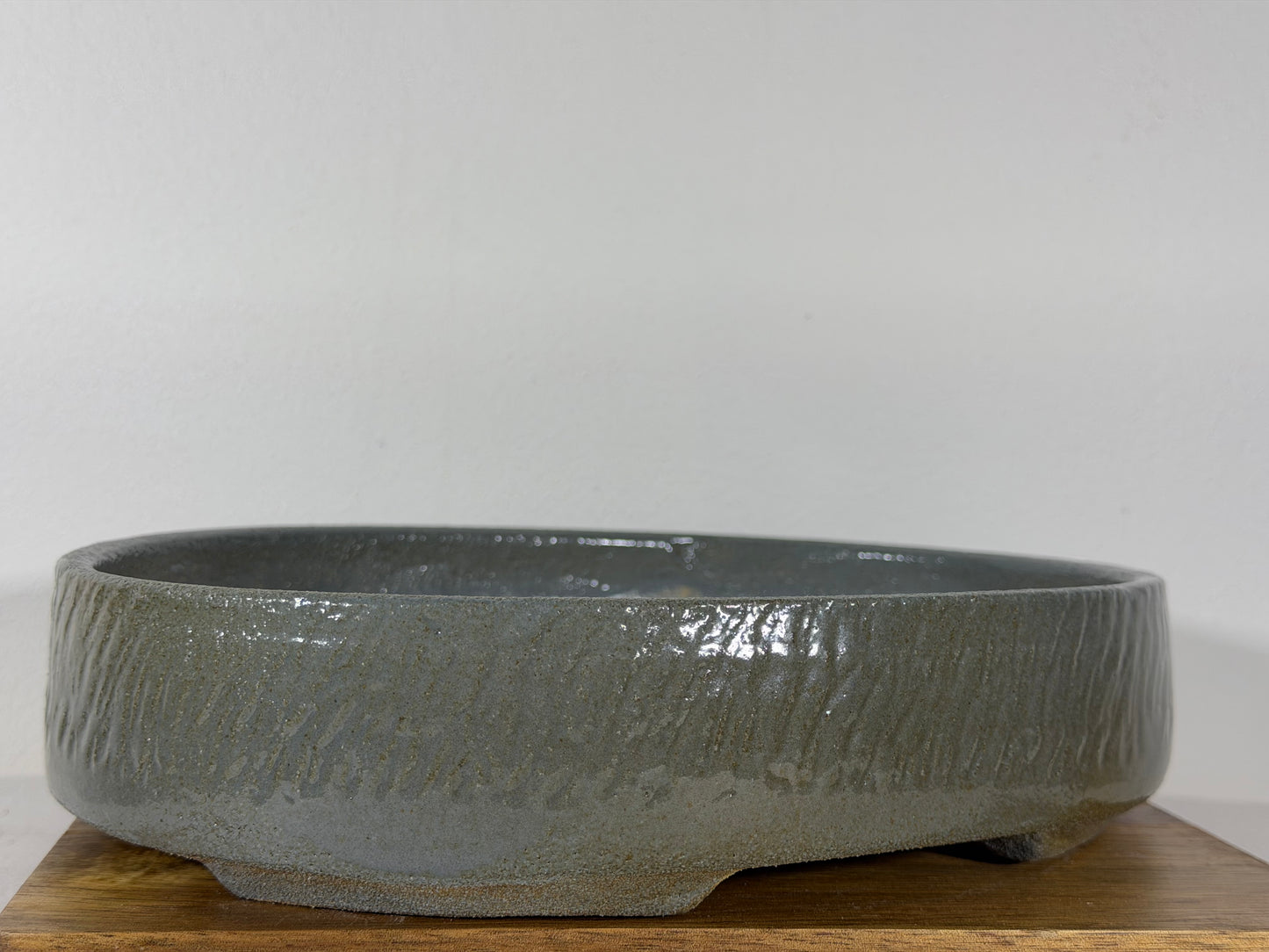 Victor Shelton Glazed Oval Bonsai Pot (American-Made) - 9.5” By 7.25”