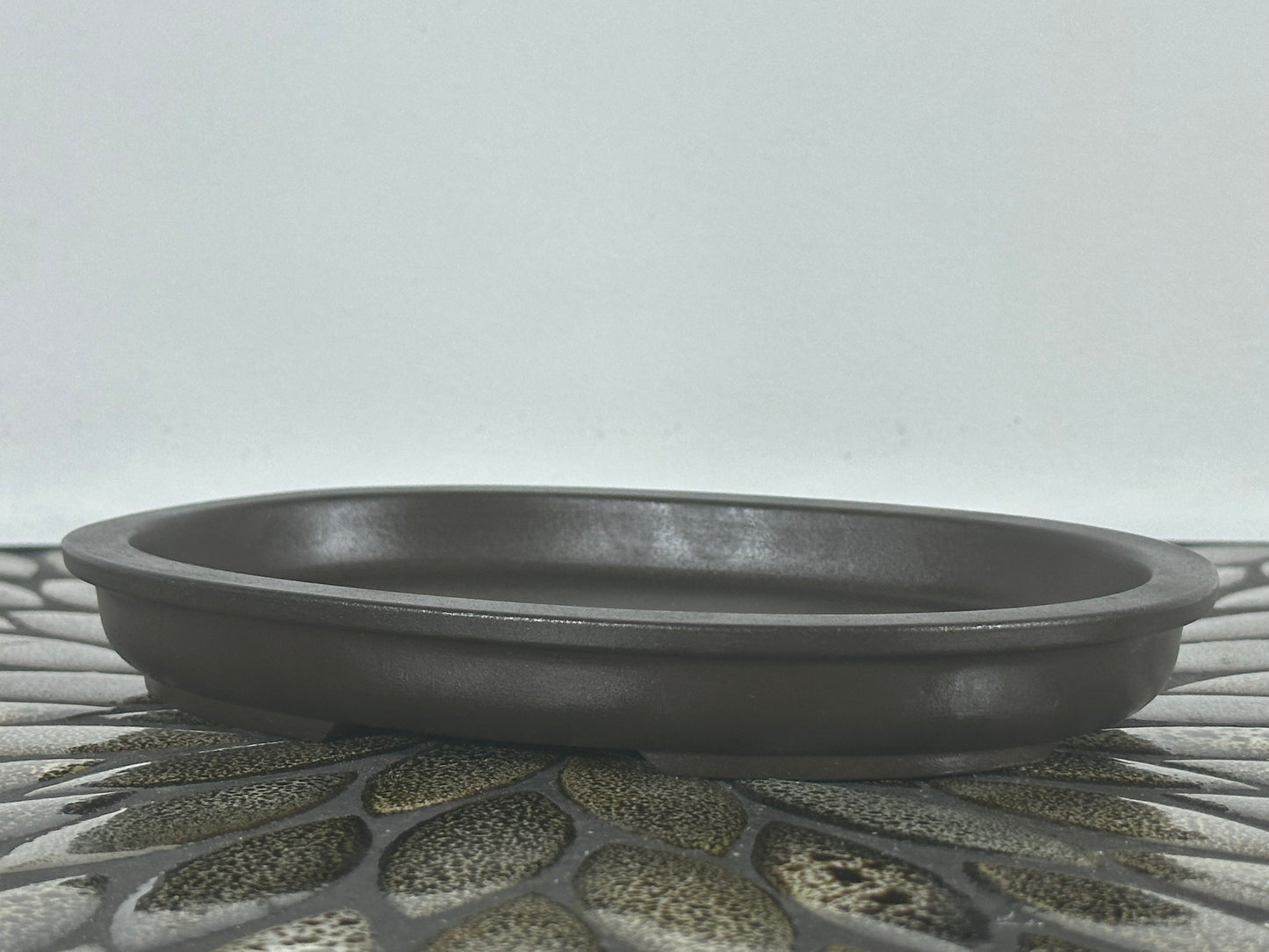 Preowned Japanese Bonsai Pot has Stamps - 7.5” By 5.5”