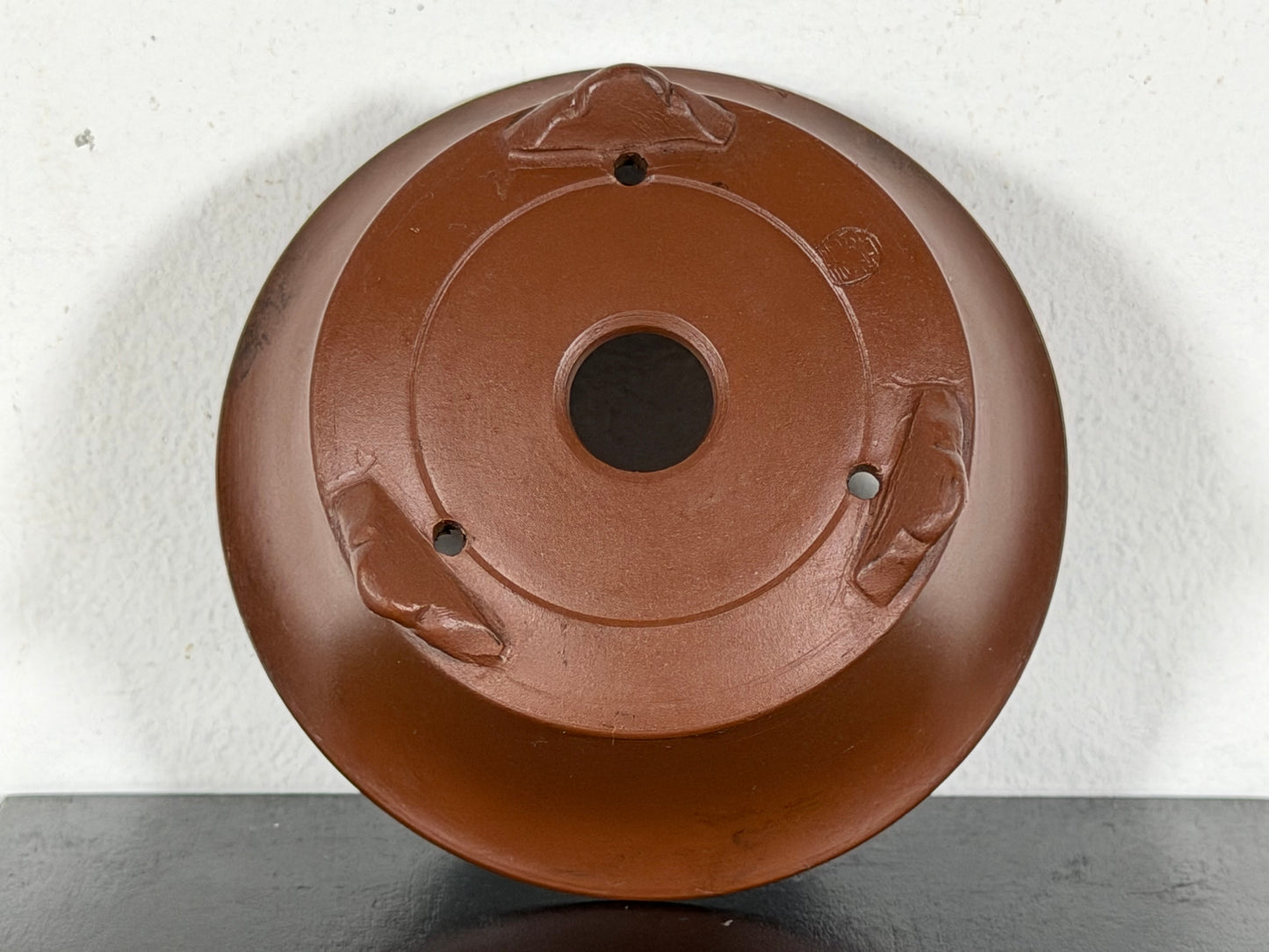 New Japanese Tokoname Unglazed Round Bonsai Pot Bigei - 3.75” By 1.5”