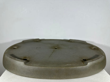 Preowned Japanese Tokoname Unglazed Oval Shallow Bonsai Pot Seizan - 20.5” By 14.5”