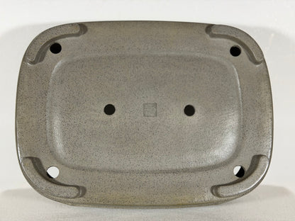 Preowned Japanese Tokoname Unglazed Rectangular Bonsai Pot Seizan - 12.75” By 9.25”