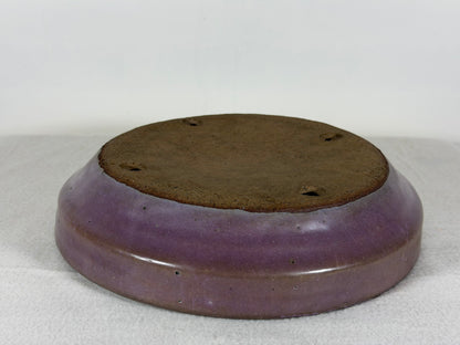 Preowned Japanese Tokoname Glazed Nanban Style Bonsai Pot Reiho - 9” By 2”