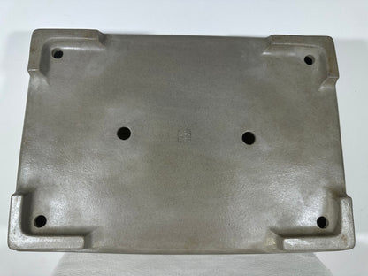 Preowned Japanese Tokoname Unglazed Rectangular Bonsai Pot Seizan - 19.75” By 14”