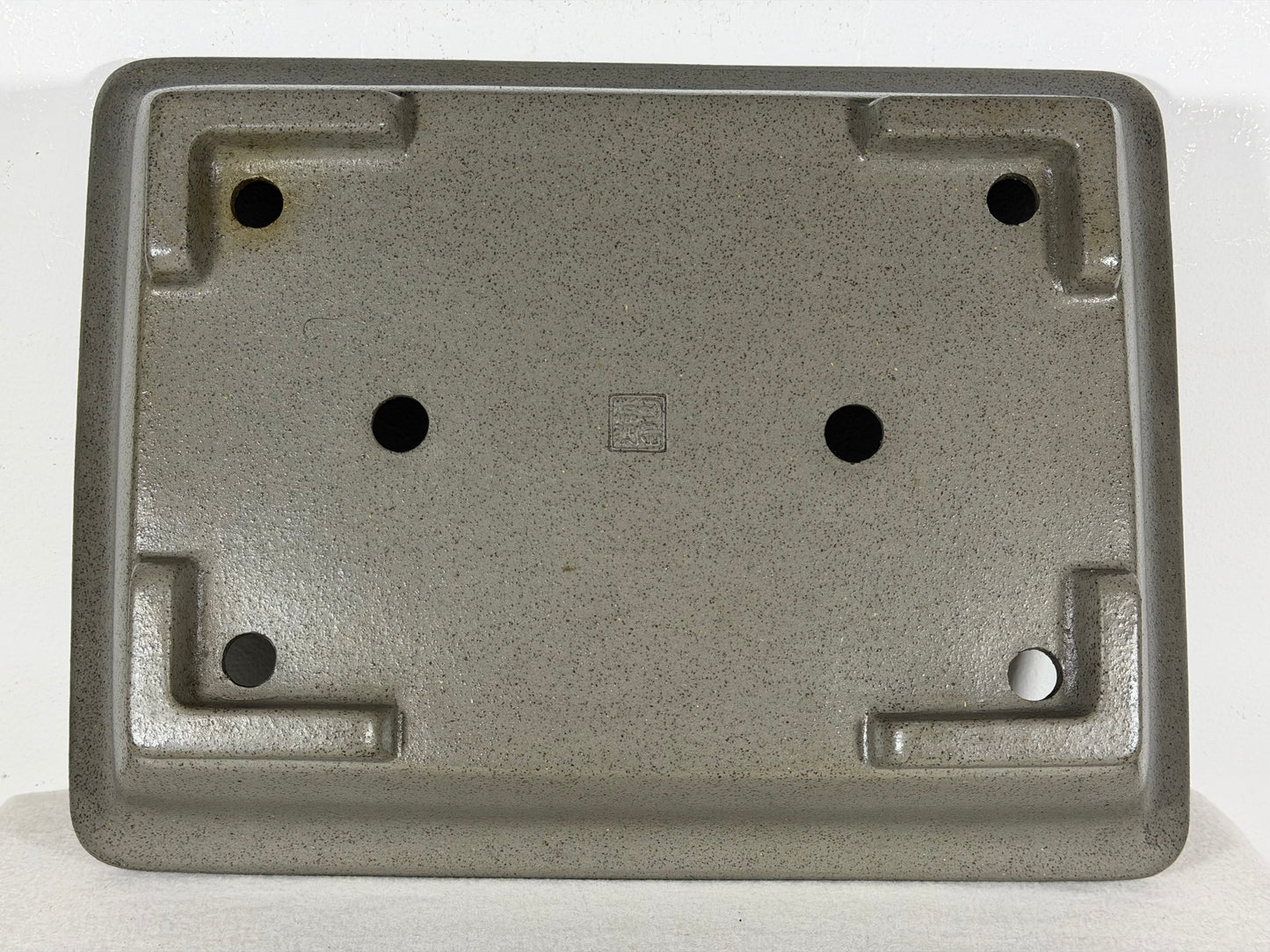 Preowned Japanese Tokoname Unglazed Rectangular Bonsai Pot Seizan - 13.75” By 10.25”