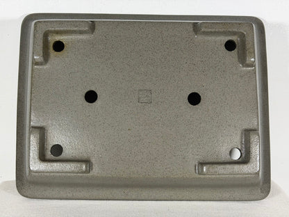Preowned Japanese Tokoname Unglazed Rectangular Bonsai Pot Seizan - 13.75” By 10.25”