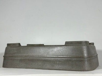 Preowned Japanese Tokoname Unglazed Rectangular Bonsai Pot Seizan - 15” By 10.75”
