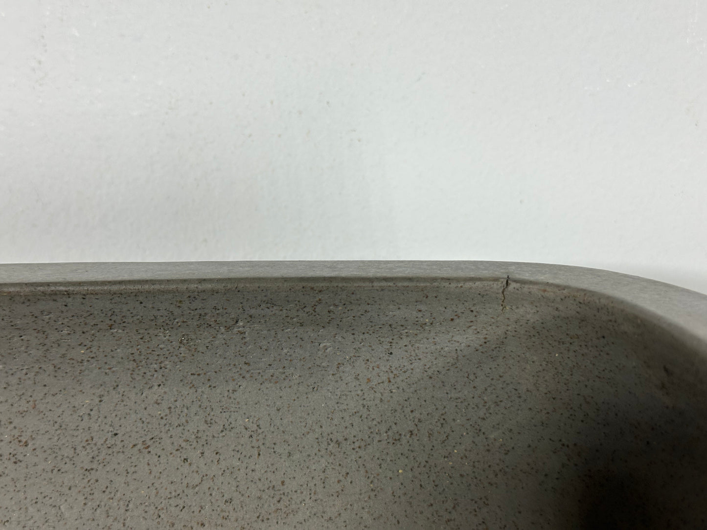 Preowned Japanese Tokoname Unglazed Rectangular Bonsai Pot Seizan - 13” By 9.5”