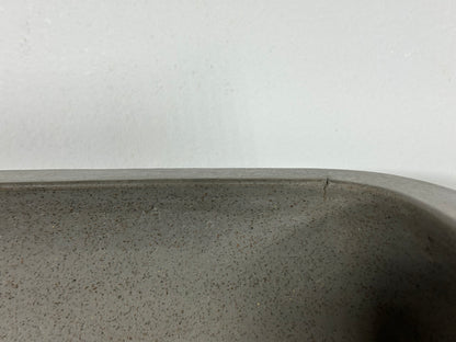 Preowned Japanese Tokoname Unglazed Rectangular Bonsai Pot Seizan - 13” By 9.5”