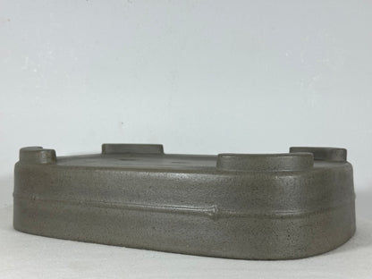 Preowned Japanese Tokoname Unglazed Rectangular Bonsai Pot Seizan - 12.75” By 9”