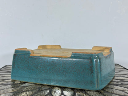 Preowned Japanese Tokoname Rectangular Bonsai Pot Reiho - 9.25” By 7”