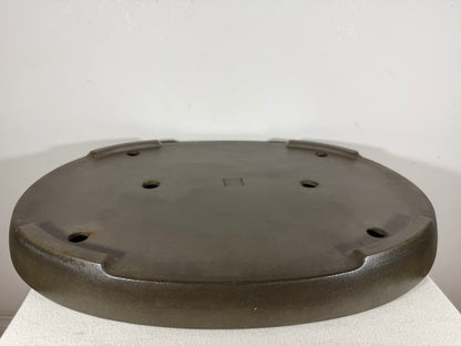 Preowned Japanese Tokoname Unglazed Shallow Oval Bonsai Pot Seizan - 20.75” By 14.75”