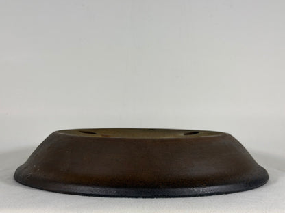 Preowned Japanese Tokoname Unglazed Nanban Style Bonsai Pot - 13.5” By 2.25”