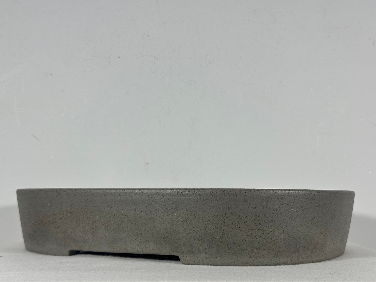 Preowned Japanese Tokoname Unglazed Oval Bonsai Pot Seizan - 15” By 12”