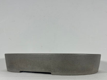 Preowned Japanese Tokoname Unglazed Oval Bonsai Pot Seizan - 15” By 12”