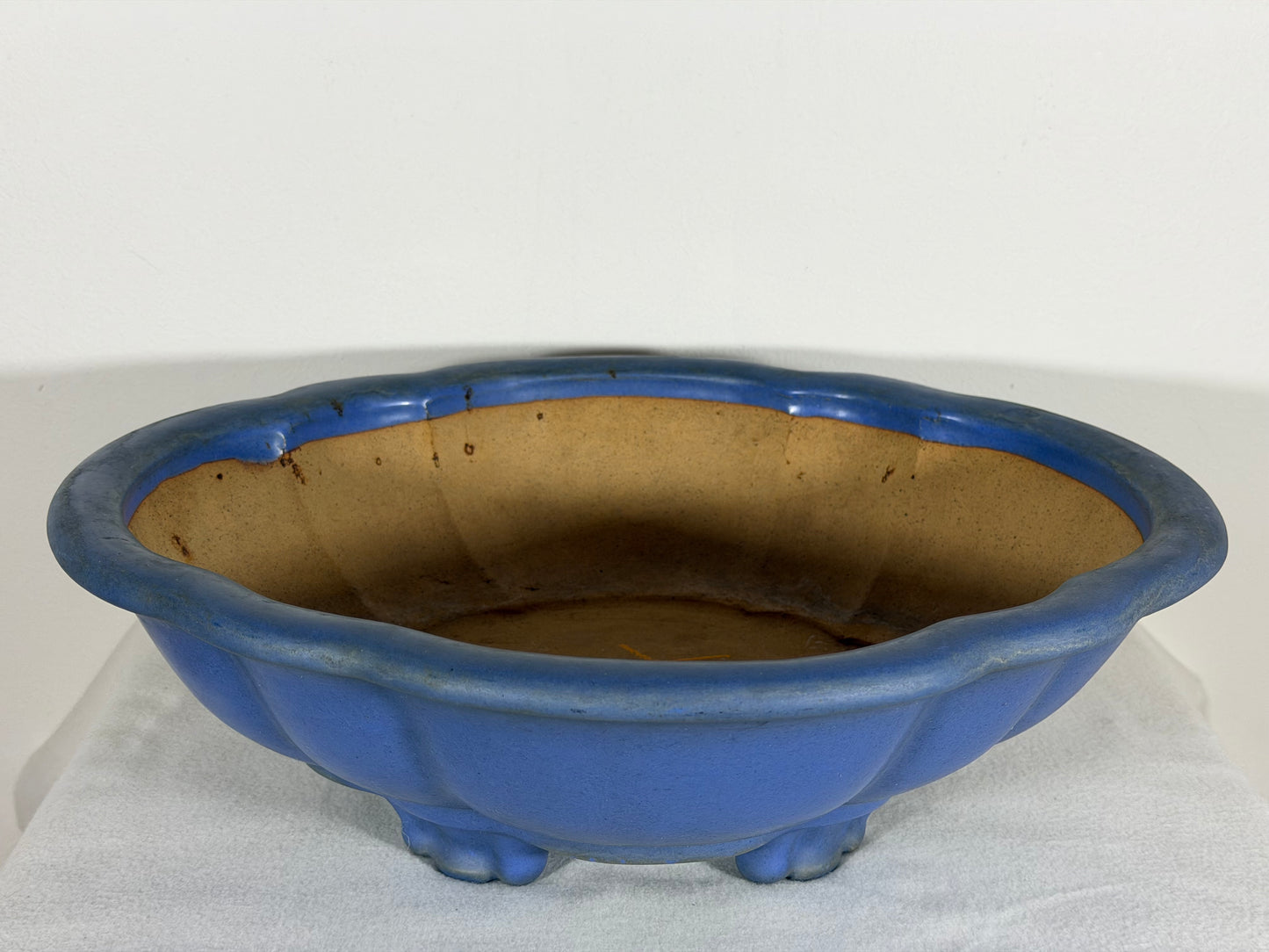 Preowned Japanese Tokoname Mokko Style Bonsai Pot Itikou - 14.75” By 13.5”