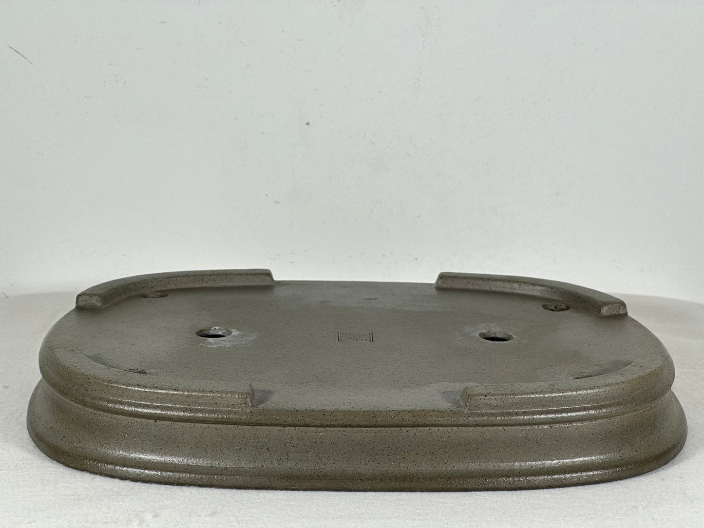 Preowned Japanese Tokoname Unglazed Rectangular Shallow Bonsai Pot Seizan - 12.25” By 9”