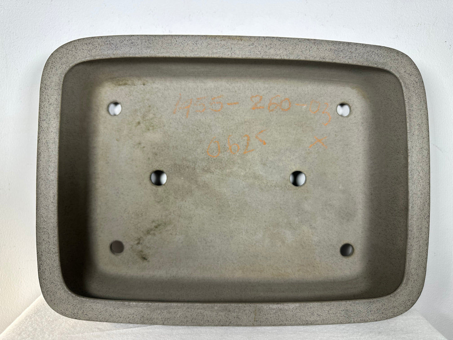 Preowned Japanese Tokoname Rectangular Bonsai Pot Seizan - 14.75” By 11”