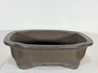 Preowned Japanese Tokoname Mokko Style Bonsai Pot Gyouzan Nakano - 15.5” By 12.75”