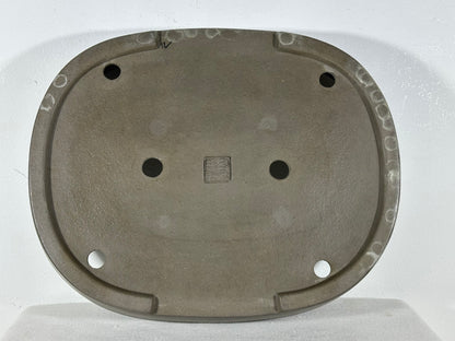 Preowned Japanese Tokoname Unglazed Oval Bonsai Pot Seizan - 14.75” By 11.75”