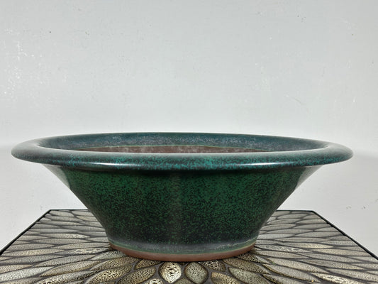 Preowned Japanese Tokoname Bonsai Pot Yamaaki - 14.75” By 4 5/8”