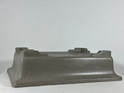 Preowned Japanese Tokoname Unglazed Rectangular Bonsai Pot Seizan - 12.75” By 9.75”