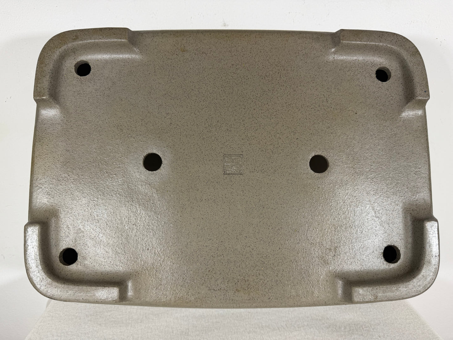 Preowned Japanese Tokoname Unglazed Rectangular Bonsai Pot Seizan - 16.25” By 11.75”