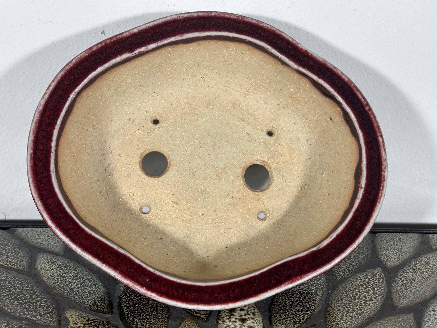 Preowned Japanese Bonsai Pot Mokko Style AIBA KOYO - 6.75” By 5.75”