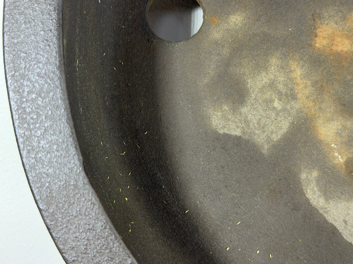 Preowned Japanese Tokoname Unglazed Oval Bonsai Pot Yamaaki - 19.75” x 16.25” x 3.75”