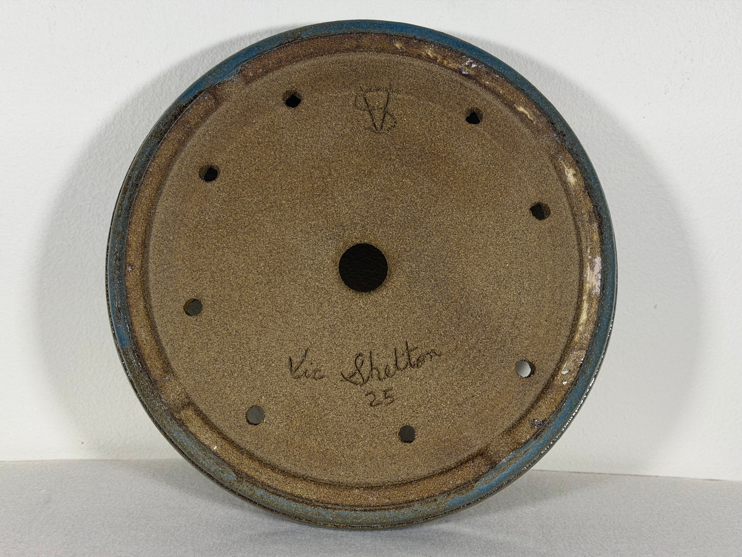 Victor Shelton Round Bonsai Pot (American-Made) - 9” By 1.75”