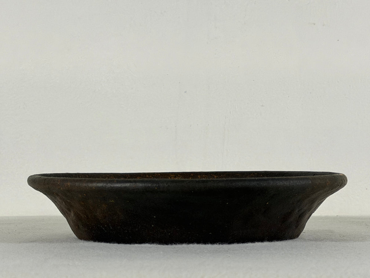 Preowned Japanese Tokoname Unglazed Nanban Style Bonsai Pot Reiho - 7.75” By 1.5”