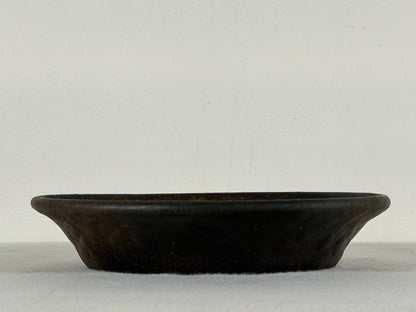 Preowned Japanese Tokoname Unglazed Nanban Style Bonsai Pot Reiho - 7.75” By 1.5”