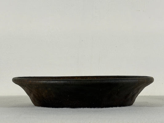 Preowned Japanese Tokoname Unglazed Nanban Style Bonsai Pot Reiho - 7.75” By 1.5”