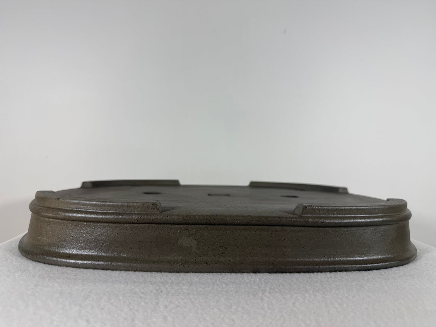 Preowned Japanese Tokoname Unglazed Rectangular Shallow Bonsai Pot Seizan - 15.25” By 11”