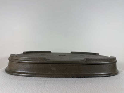 Preowned Japanese Tokoname Unglazed Rectangular Shallow Bonsai Pot Seizan - 15.25” By 11”