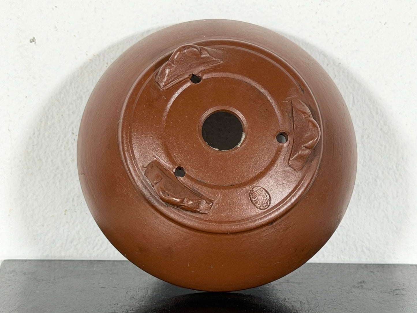 New Japanese Tokoname Unglazed Bag Style Bonsai Pot Bigei - 3.5” By 1.5”