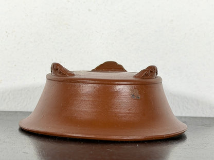 New Japanese Tokoname Unglazed Round Bonsai Pot Bigei - 3.25” By 1.25