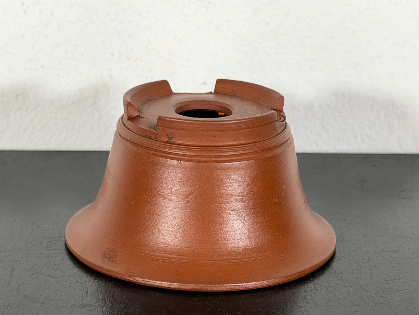 New Japanese Tokoname Unglazed Round Bonsai Pot Bigei - 2.75” By 1.5”