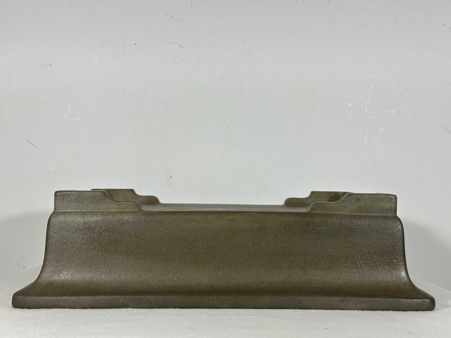 Preowned Japanese Tokoname Unglazed Rectangular Bonsai Pot Seizan - 12.75” By 9.5”