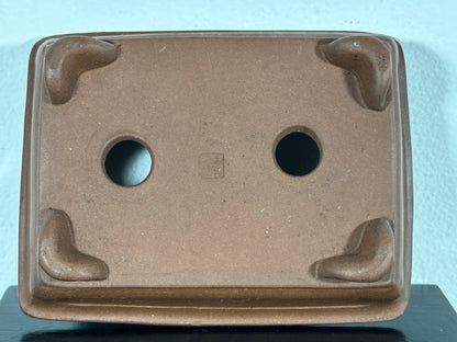 Preowned High Quality China Rectangular Bonsai Pot - 5” By 3.75”