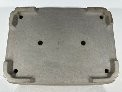 Preowned Japanese Tokoname Unglazed Rectangular Bonsai Pot Seizan - 19” By 14.25”