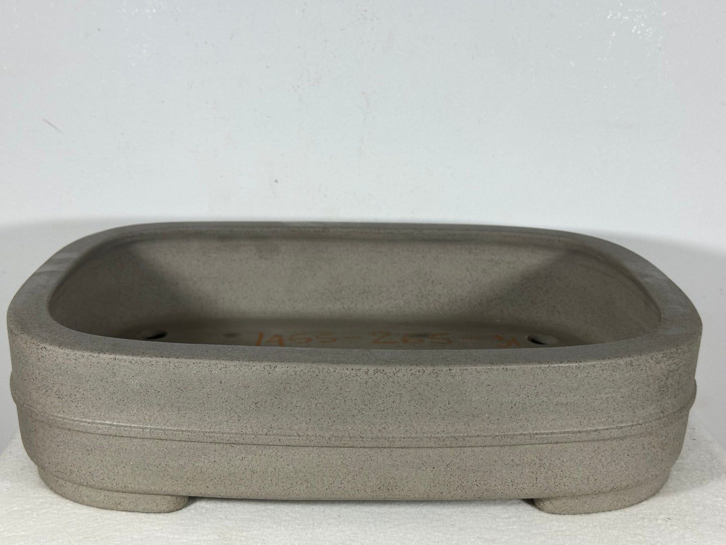 Preowned Japanese Tokoname Unglazed Rectangular Bonsai Pot Seizan - 15.25” By 11”