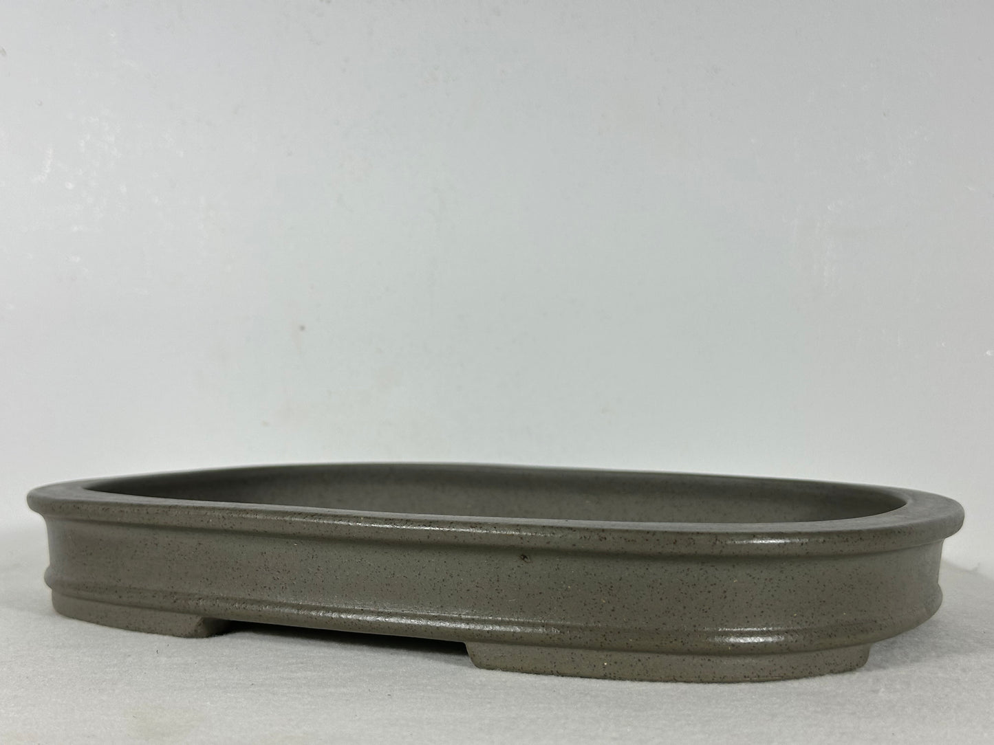 Preowned Japanese Tokoname Unglazed Rectangular Shallow Bonsai Pot Seizan - 12.25” By 9”