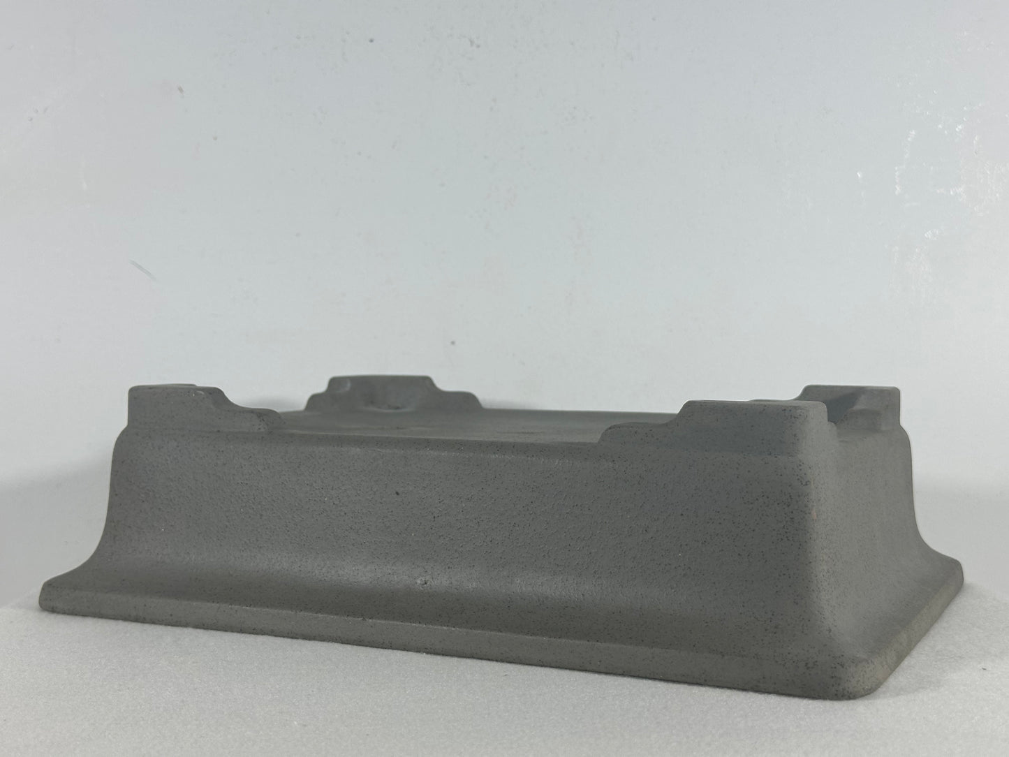 Preowned Japanese Tokoname Unglazed Rectangular Bonsai Pot Seizan - 12.75” By 9.5”