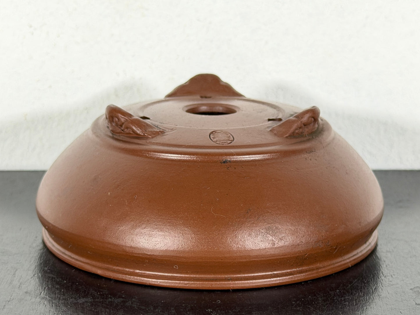 New Japanese Tokoname Unglazed Bag Style Bonsai Pot Bigei - 3.5” By 1.5”