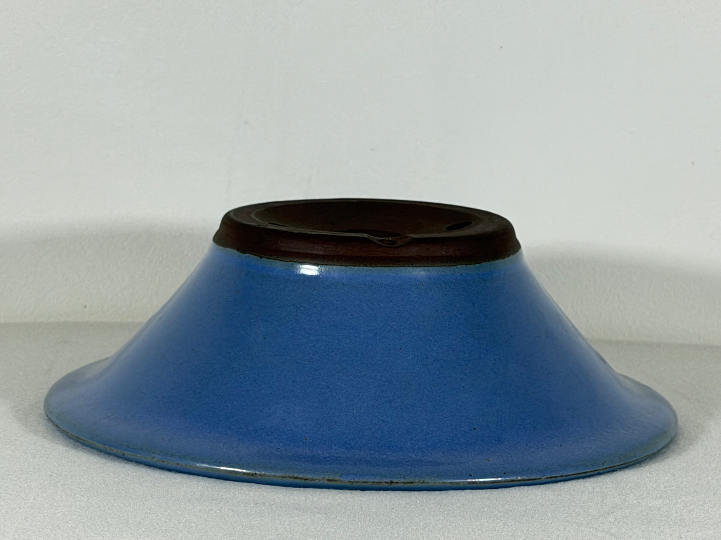 New Japanese Tokoname Round Bonsai Pot Yamaaki - 10” By 3.25”