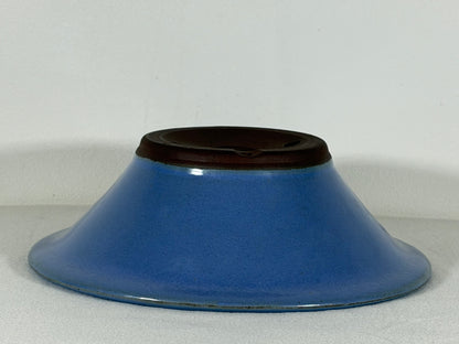 New Japanese Tokoname Round Bonsai Pot Yamaaki - 10” By 3.25”