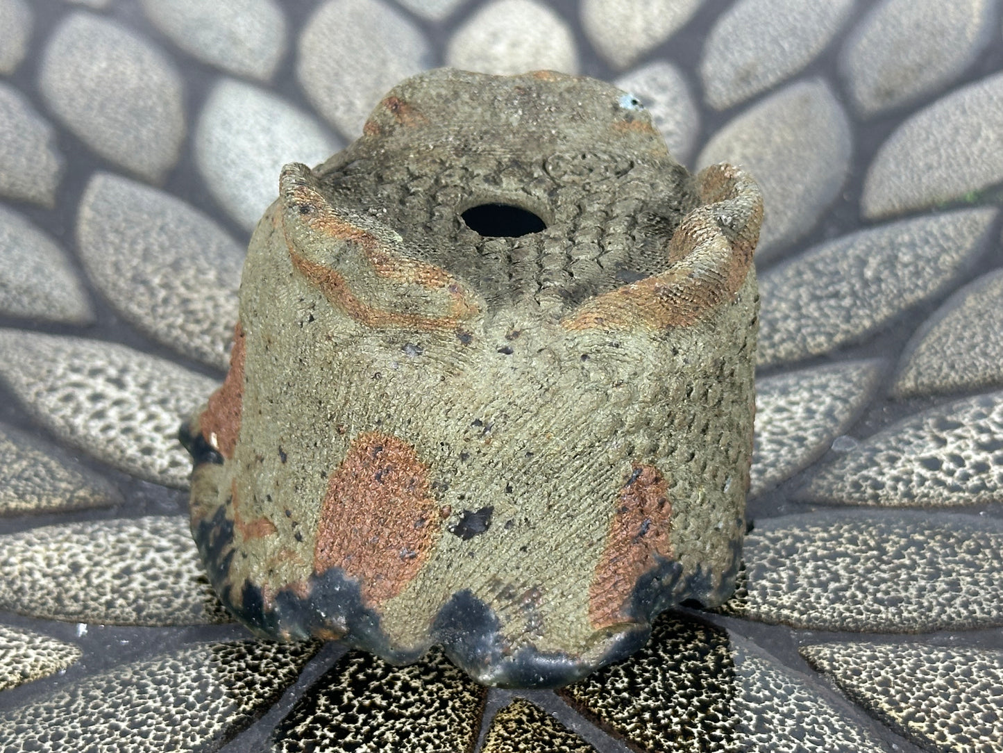 Preowned Japanese Tokoname Unglazed Bonsai Pot - 3” By 2”